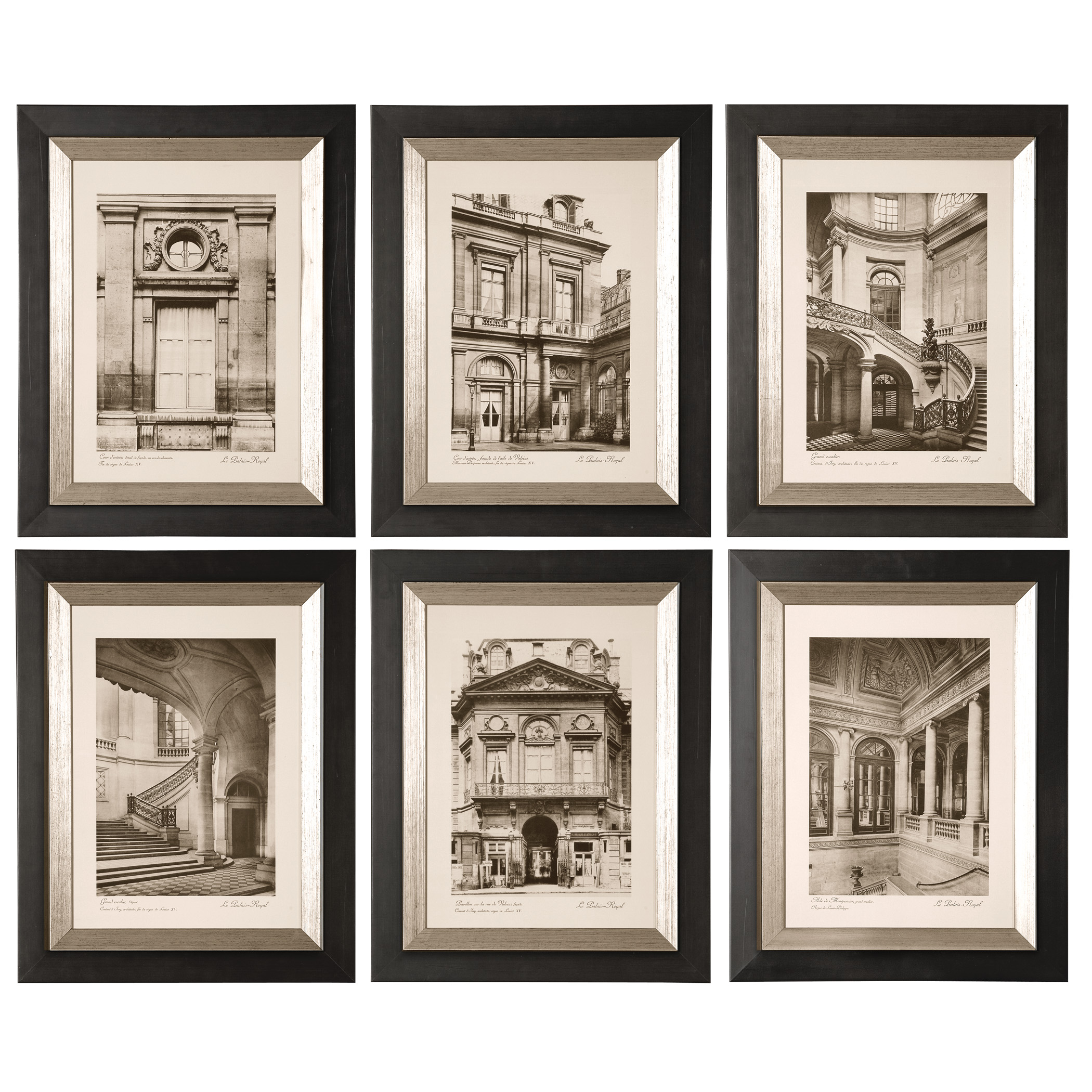 Online Designer Bathroom Paris Scene Framed Art Set/6