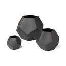 Online Designer Combined Living/Dining DWELLSTUDIO FACETED BLACK VASE