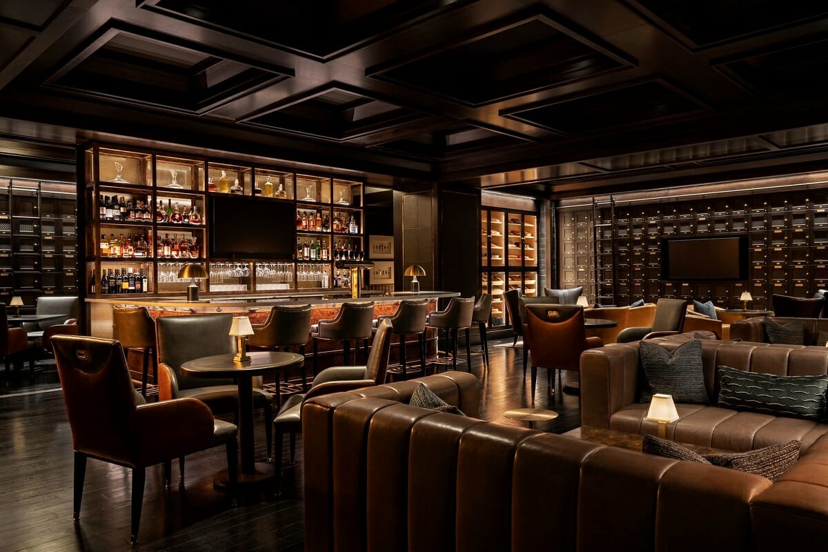 Cigar lounge design - Ritz Carlton