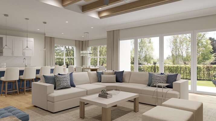 Coastal Home with a Modern Lanai Design Rendering thumb