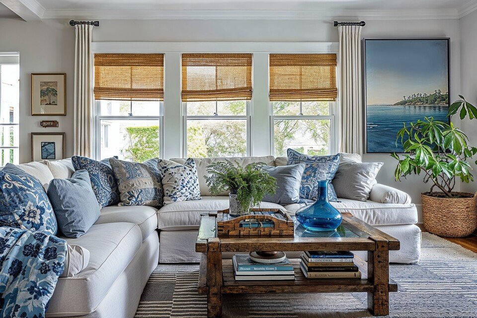 Coastal Living Room Interior Design