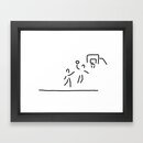 Online Designer Bedroom basketball usa basketball player Framed Art Print