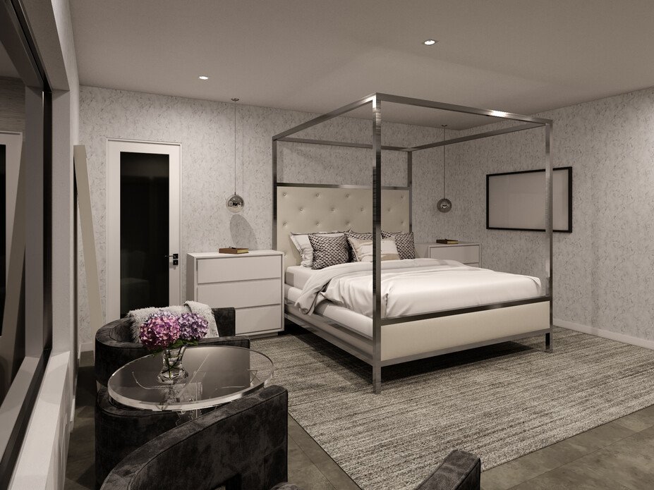 Online Designer Bedroom 3D Model