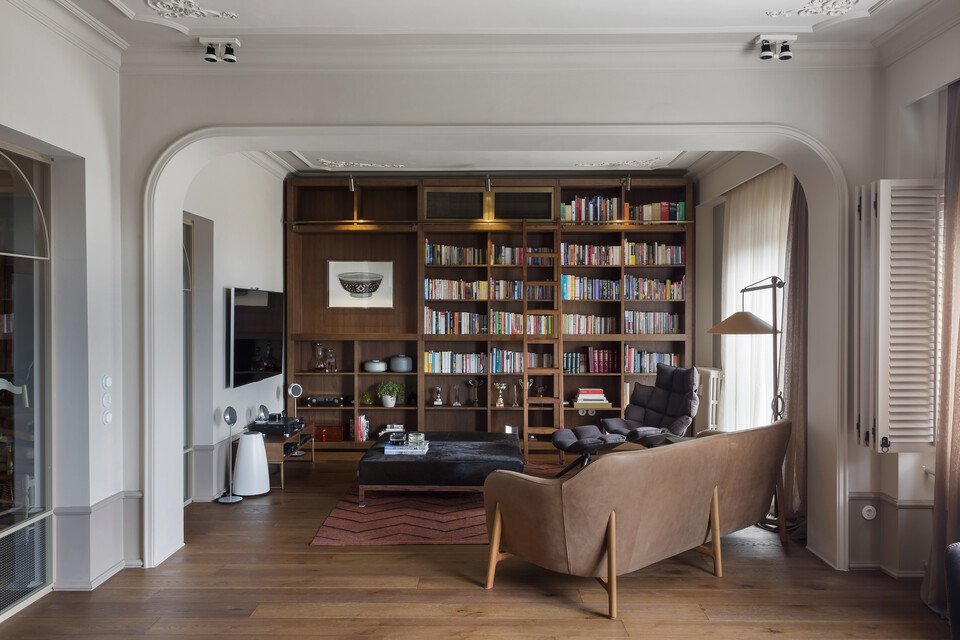 Cozy Living Room Renovation with Built-ins