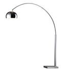 Online Designer Combined Living/Dining Penbrook Chrome Finish Arc Floor Lamp