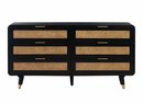 Online Designer Bedroom CHRISTINE 6 DRAWER DRESSER