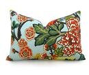 Online Designer Living Room Aquamarine Tropical Pillow Cover