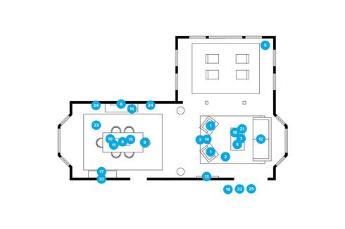 Online Designer Living Room Floorplan