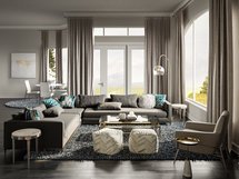 Online Designer Combined Living/Dining 3D Model