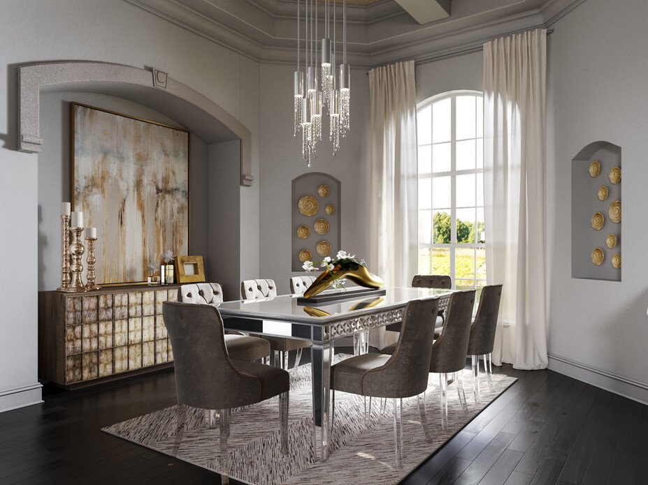 Online Designer Dining Room 3D Model