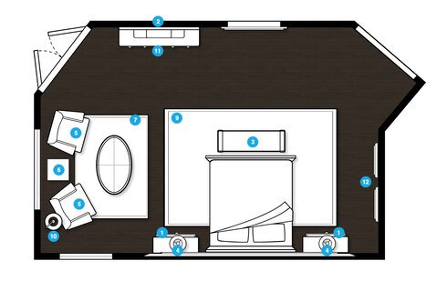 Online Designer Bedroom Floorplan