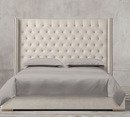 Online Designer Bedroom ADLER SHELTER DIAMOND-TUFTED FABRIC BED WITH NAILHEADS