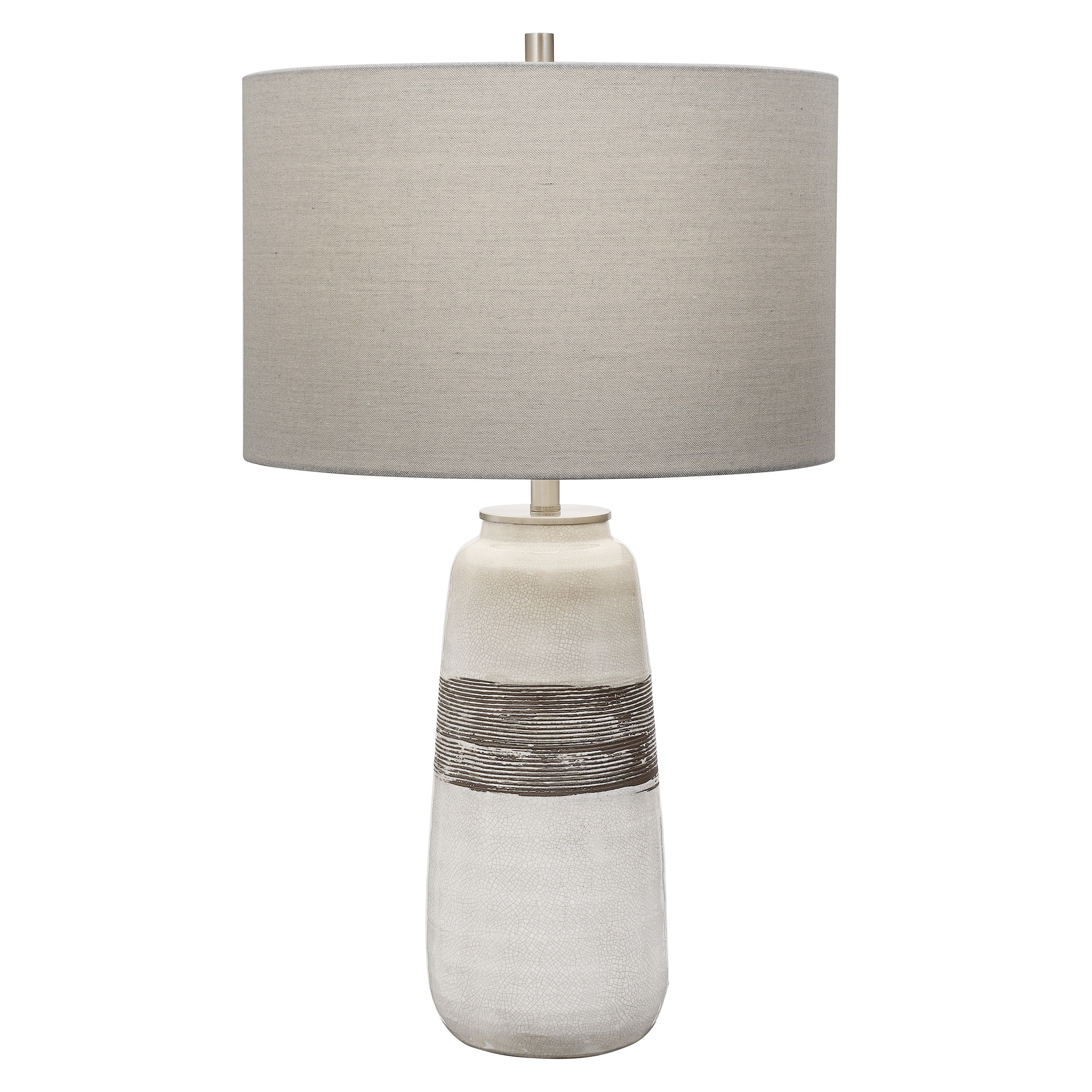 Online Designer Bedroom Comanche White Crackle Table Lamp