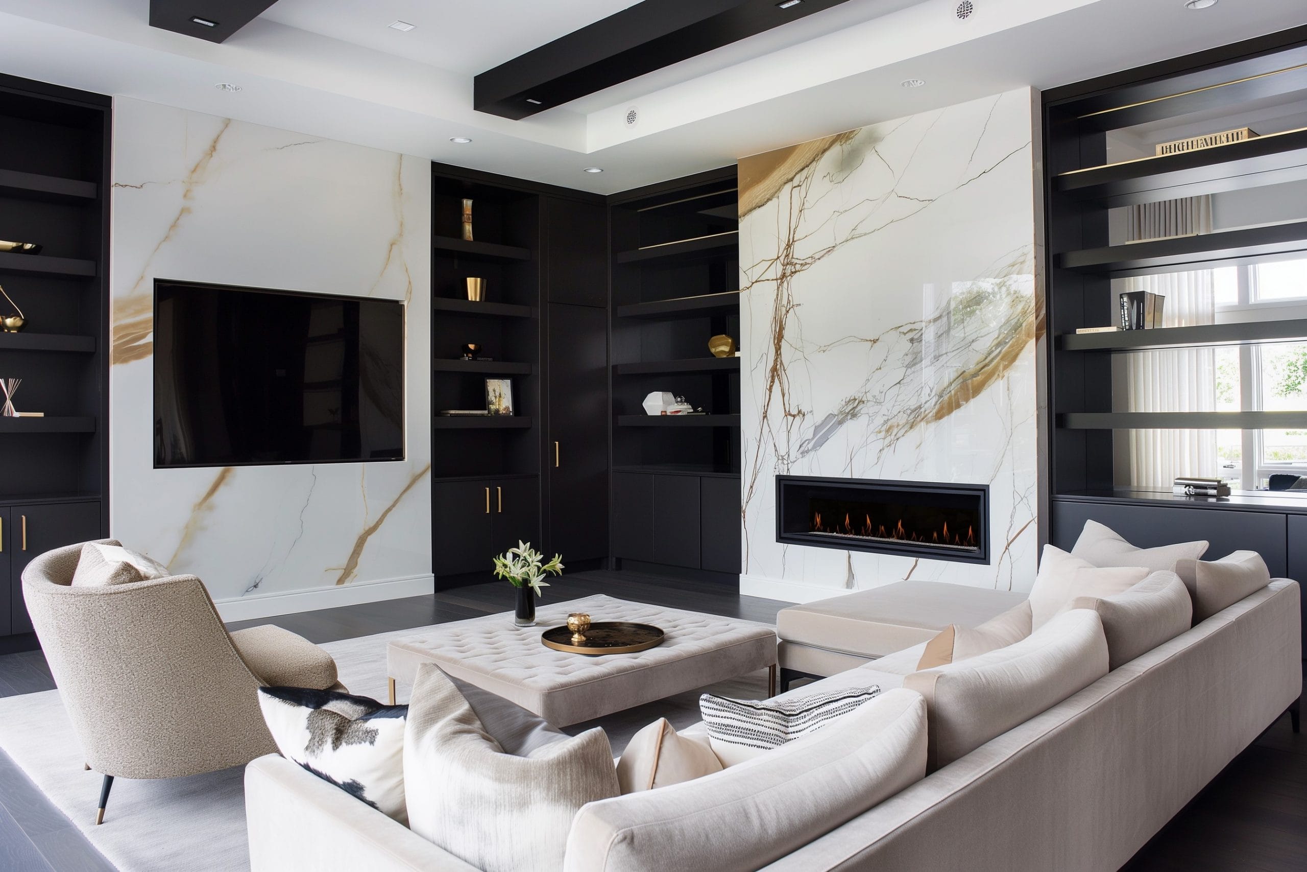 Luxurious new construction interior design