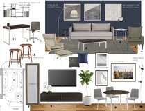 Masculine and Modern Bachelor Pad Laura A. Moodboard 2 thumb