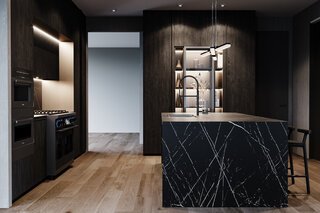 Masculine Kitchen Remodel with Black accents