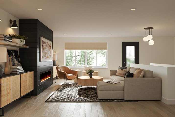 Welcoming Living Room Renovation Rendering thumb