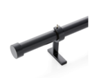 Online Designer Hallway/Entry CB Matte Black End Cap and Curtain Rod Set 48