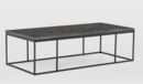 Online Designer Living Room Limestone & Iron Rectangular Coffee Table