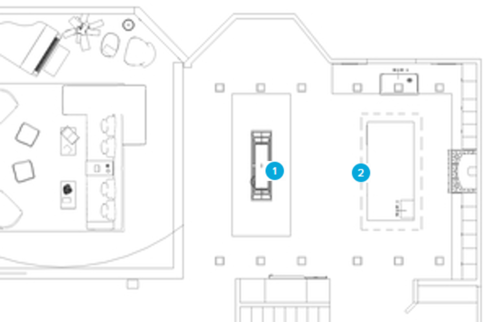 Online Designer Kitchen Floorplan