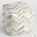 Online Designer Combined Living/Dining COWHIDE POUF