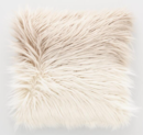 Online Designer Combined Living/Dining Mocha Ombre Mongolian Faux Fur Throw Pillow